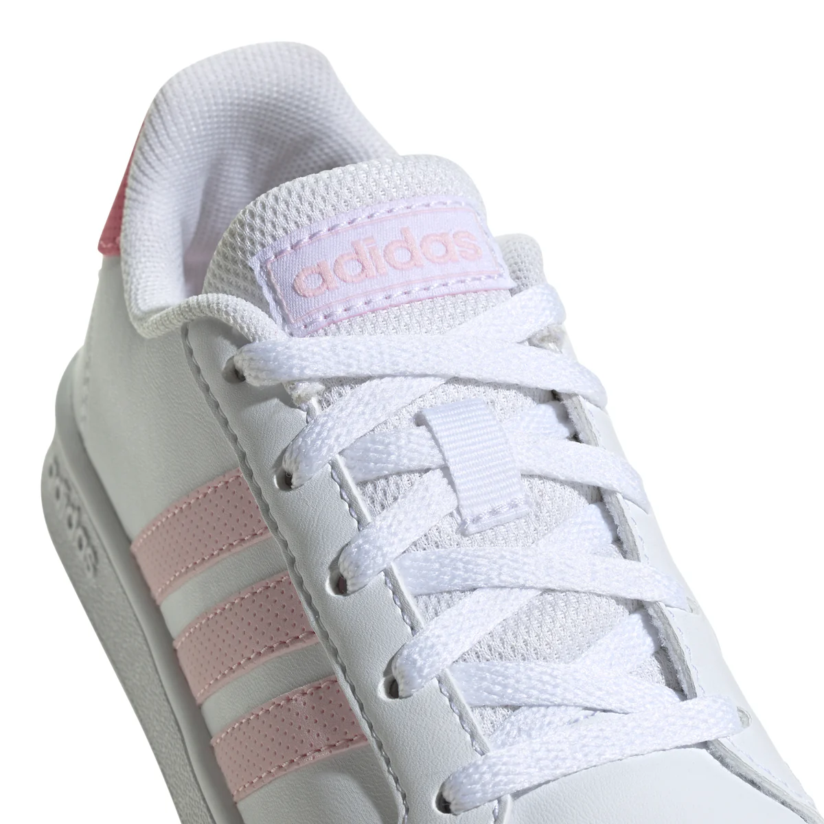 Sneakers da ragazza bianche con strisce a contrasto adidas Grand Court - Image 7