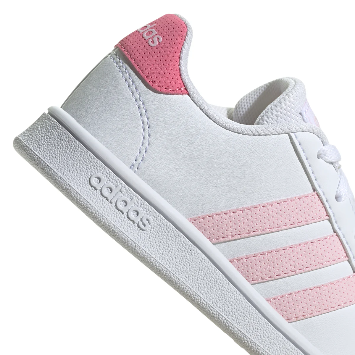Sneakers da ragazza bianche con strisce a contrasto adidas Grand Court - Image 8