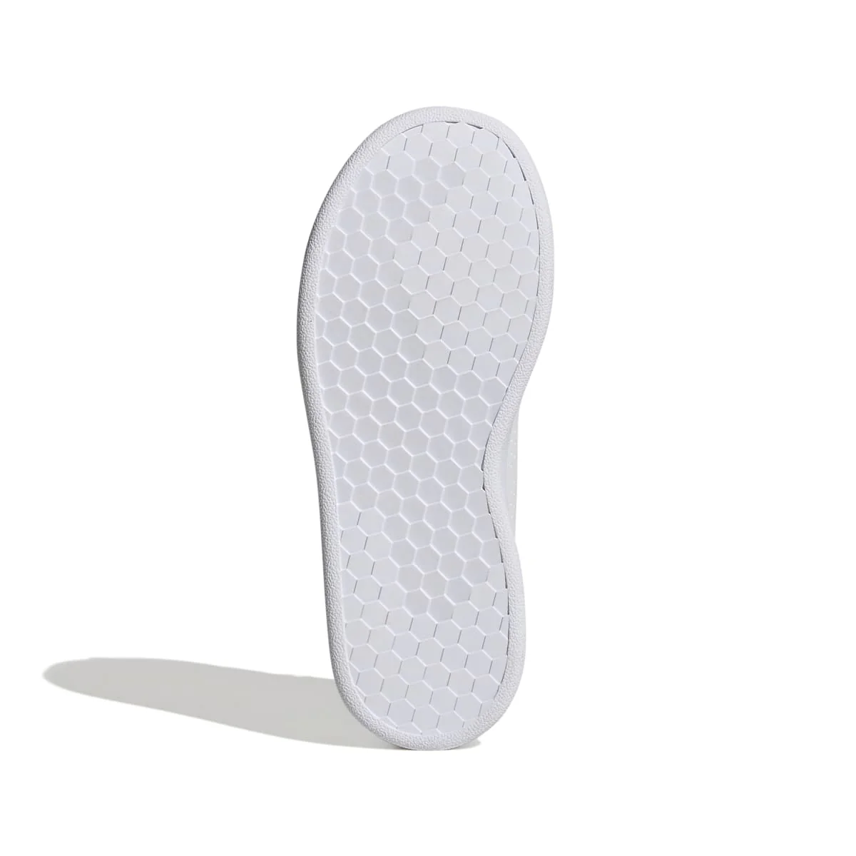 Sneakers da ragazza bianche con strisce traforate adidas Advantage K - Image 3