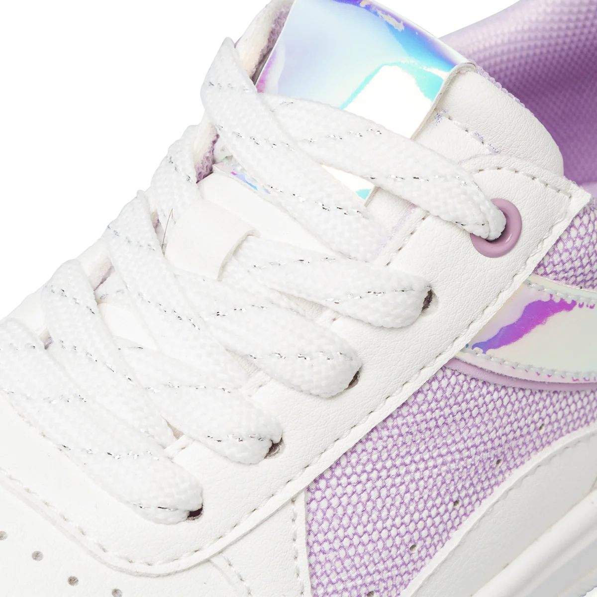 Sneakers da ragazza bianche e lilla Dieci baci - Image 6