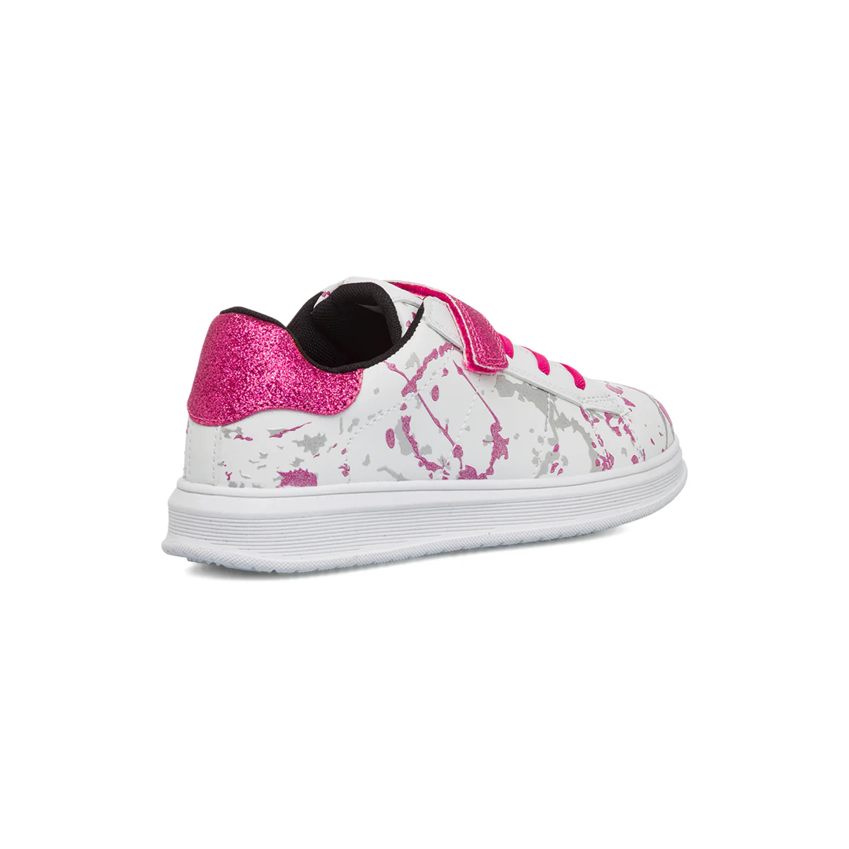Sneakers da ragazza con dettagli rosa e argento glitterati 10 Baci - Image 3