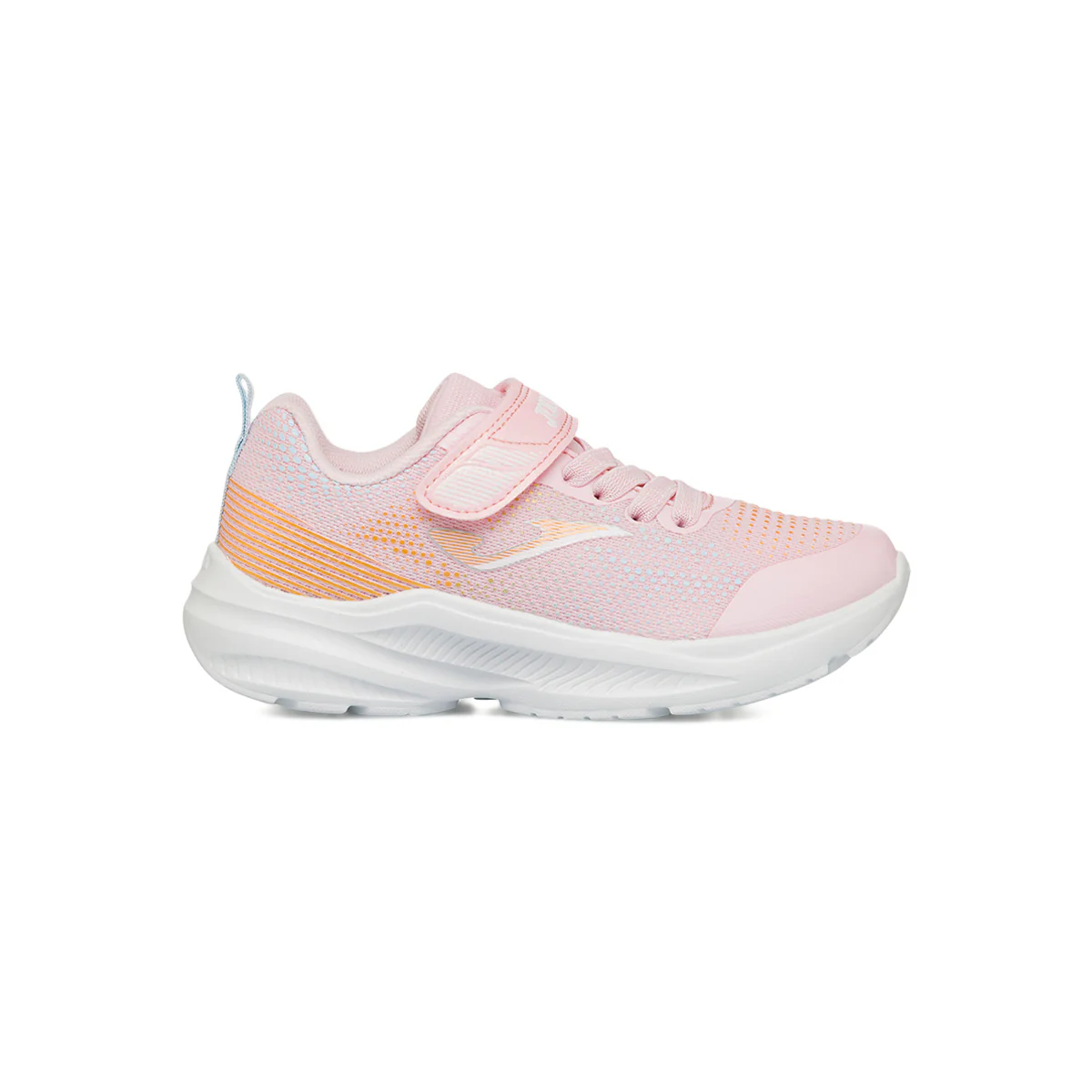 Sneakers da ragazza in tessuto rosa con chiusura a strappo Joma