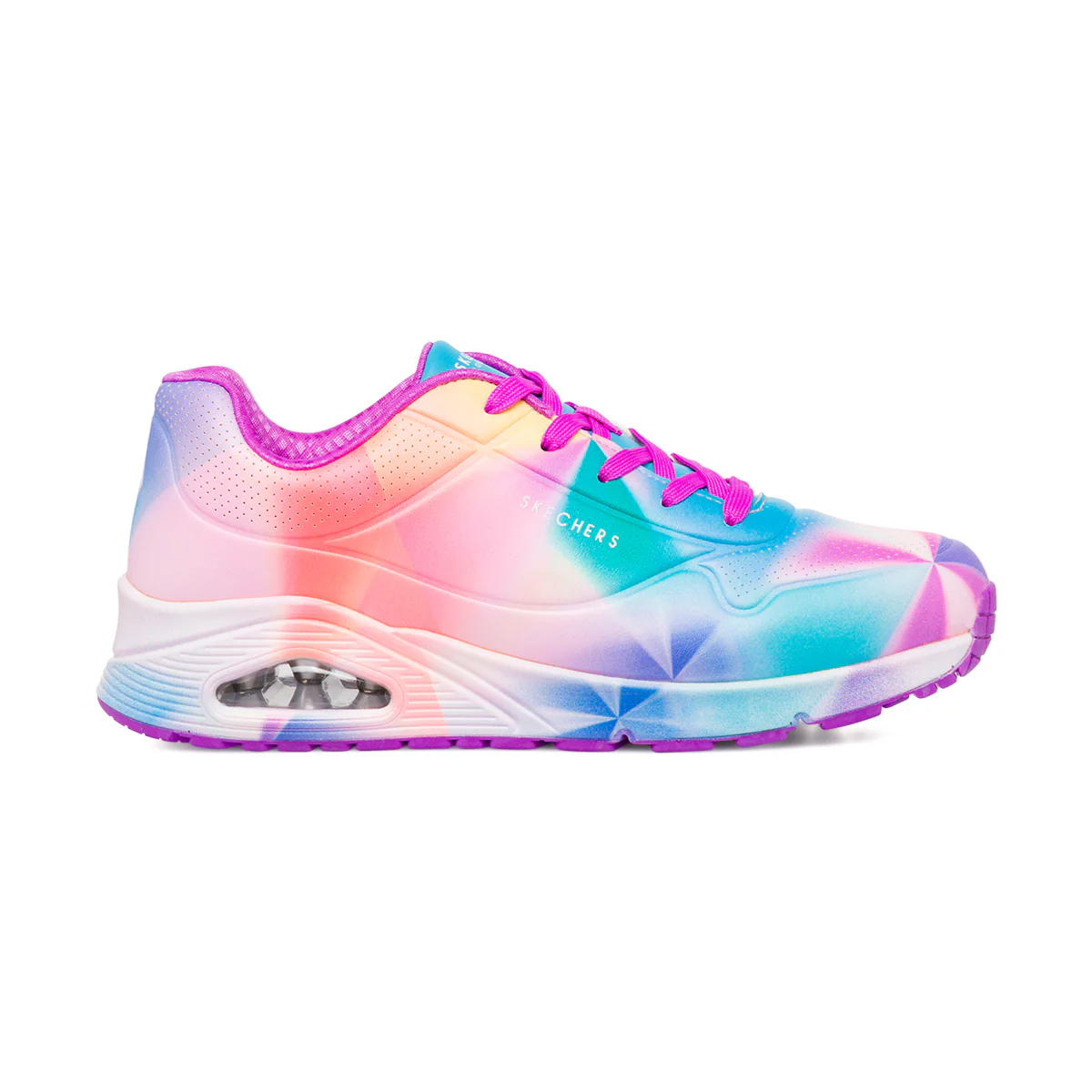 Sneakers da ragazza multicolore in memory foam Skechers Uno