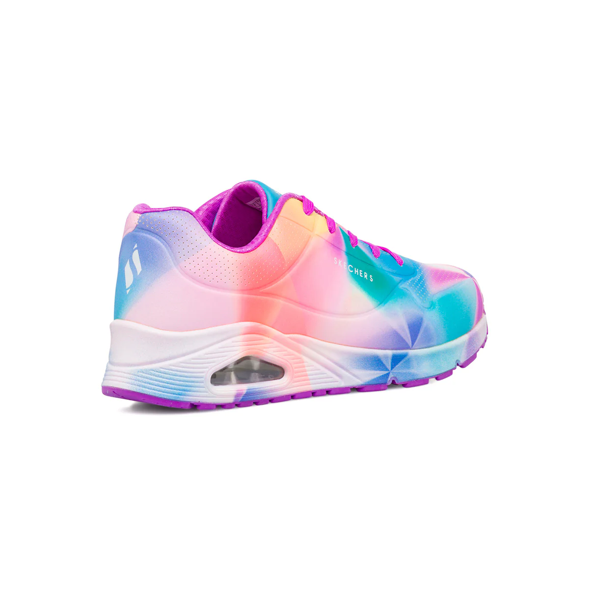 Sneakers da ragazza multicolore in memory foam Skechers Uno - Image 3