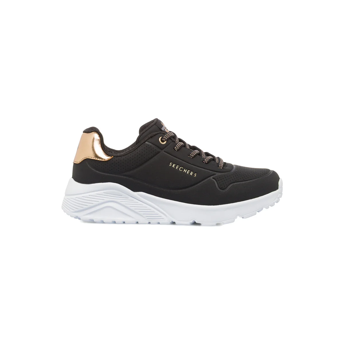 Sneakers da Ragazza nere con suola alta street Skechers
