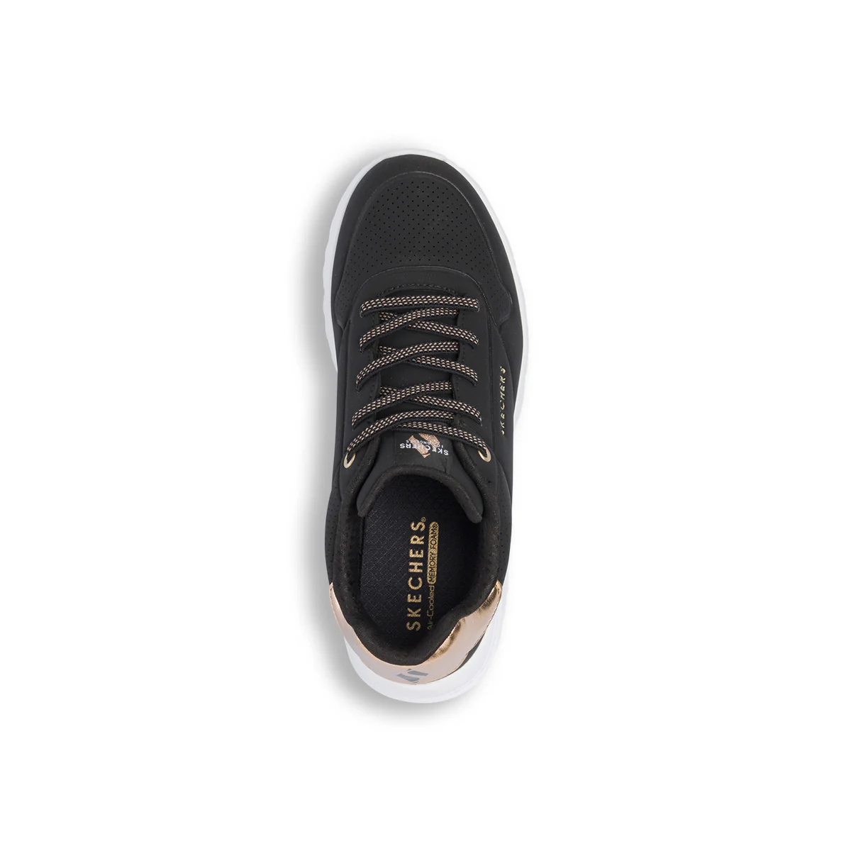Sneakers da Ragazza nere con suola alta street Skechers - Image 6