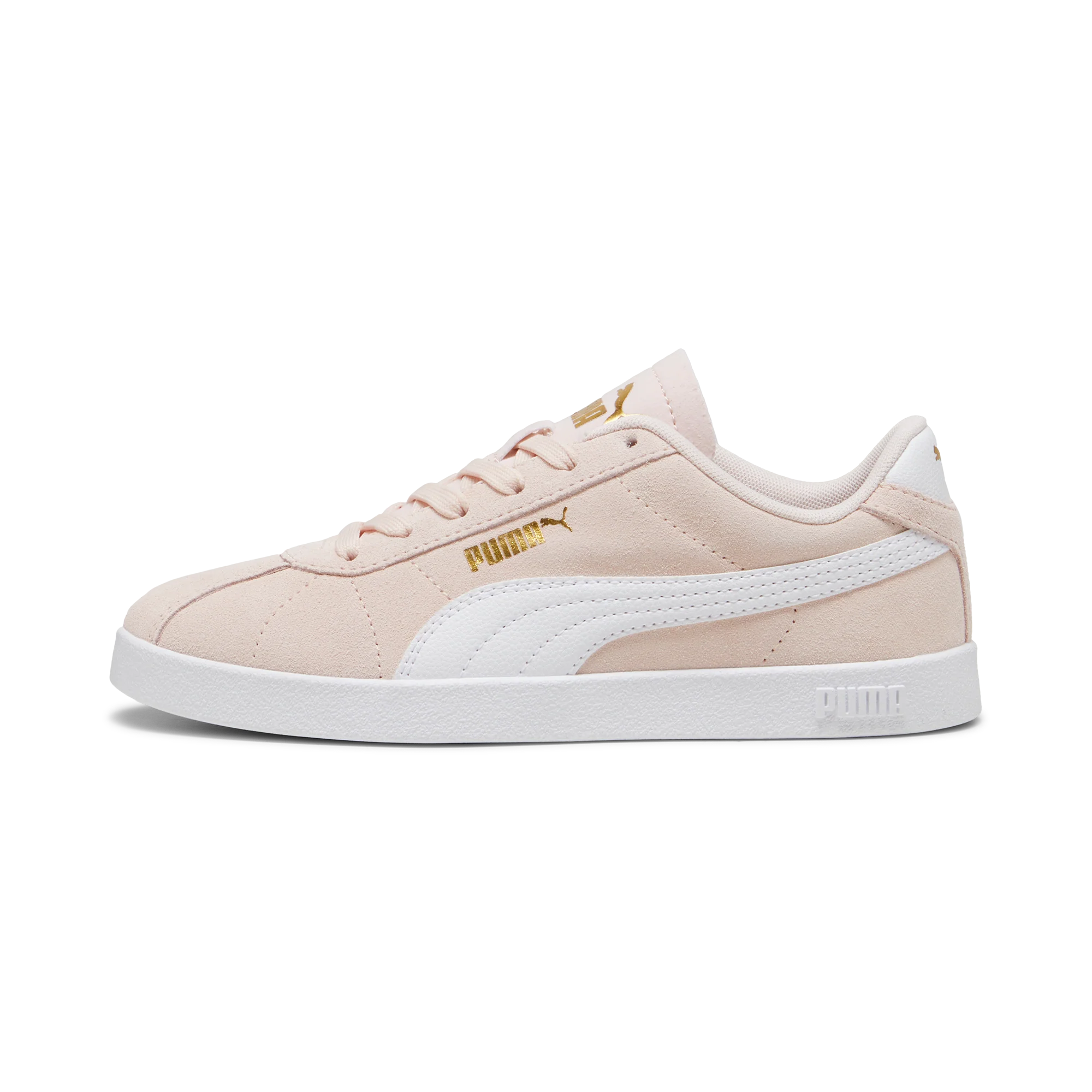 Sneakers da ragazza rosa in pelle scamosciata Puma Club II