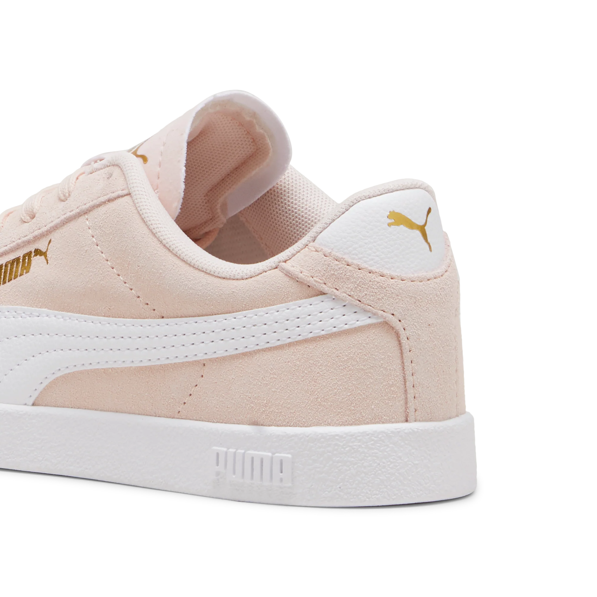 Sneakers da ragazza rosa in pelle scamosciata Puma Club II - Image 3