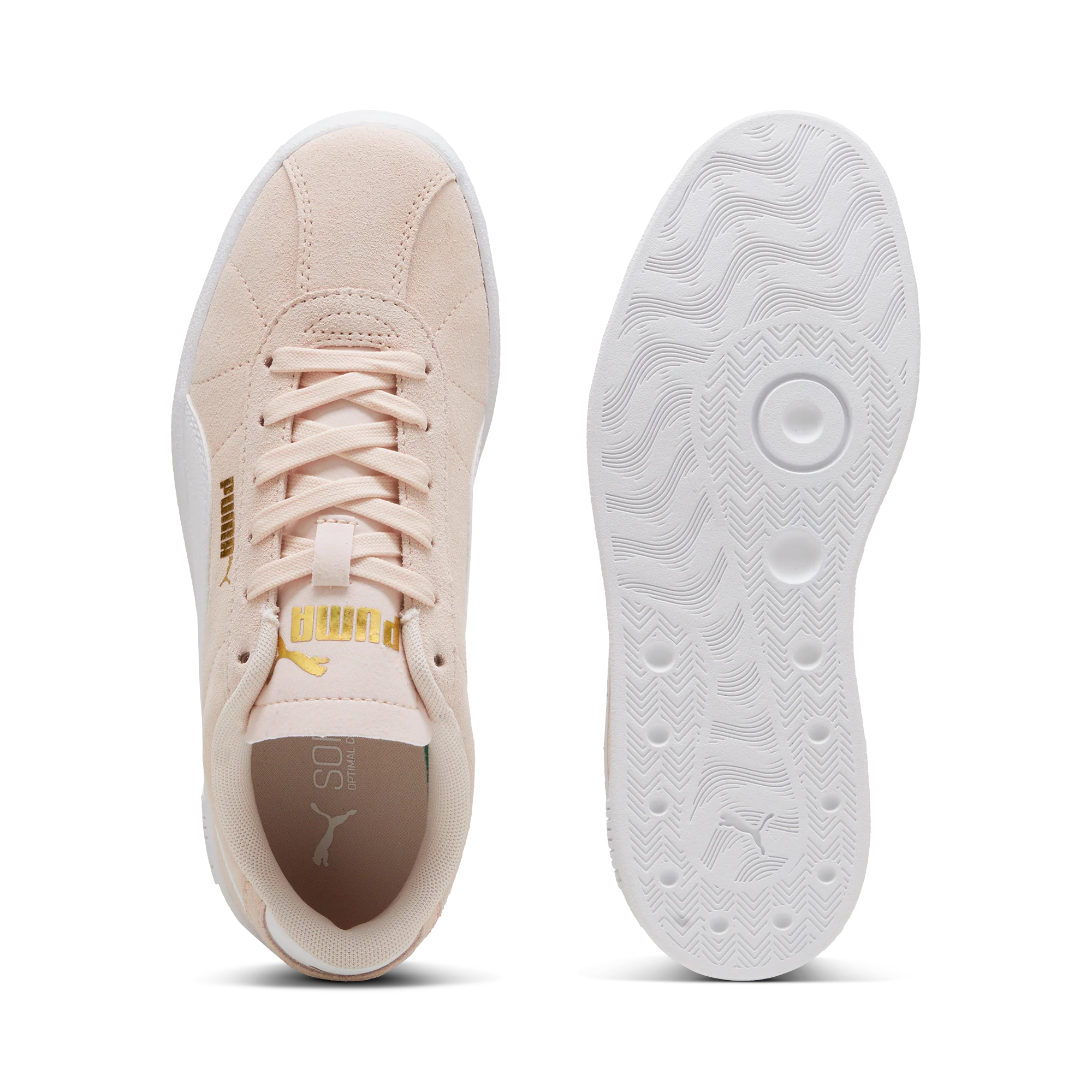Sneakers da ragazza rosa in pelle scamosciata Puma Club II - Image 4