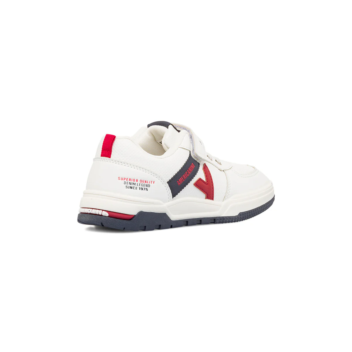 Sneakers da ragazzo bianche con dettagli blu e rossi Americanino - Image 3