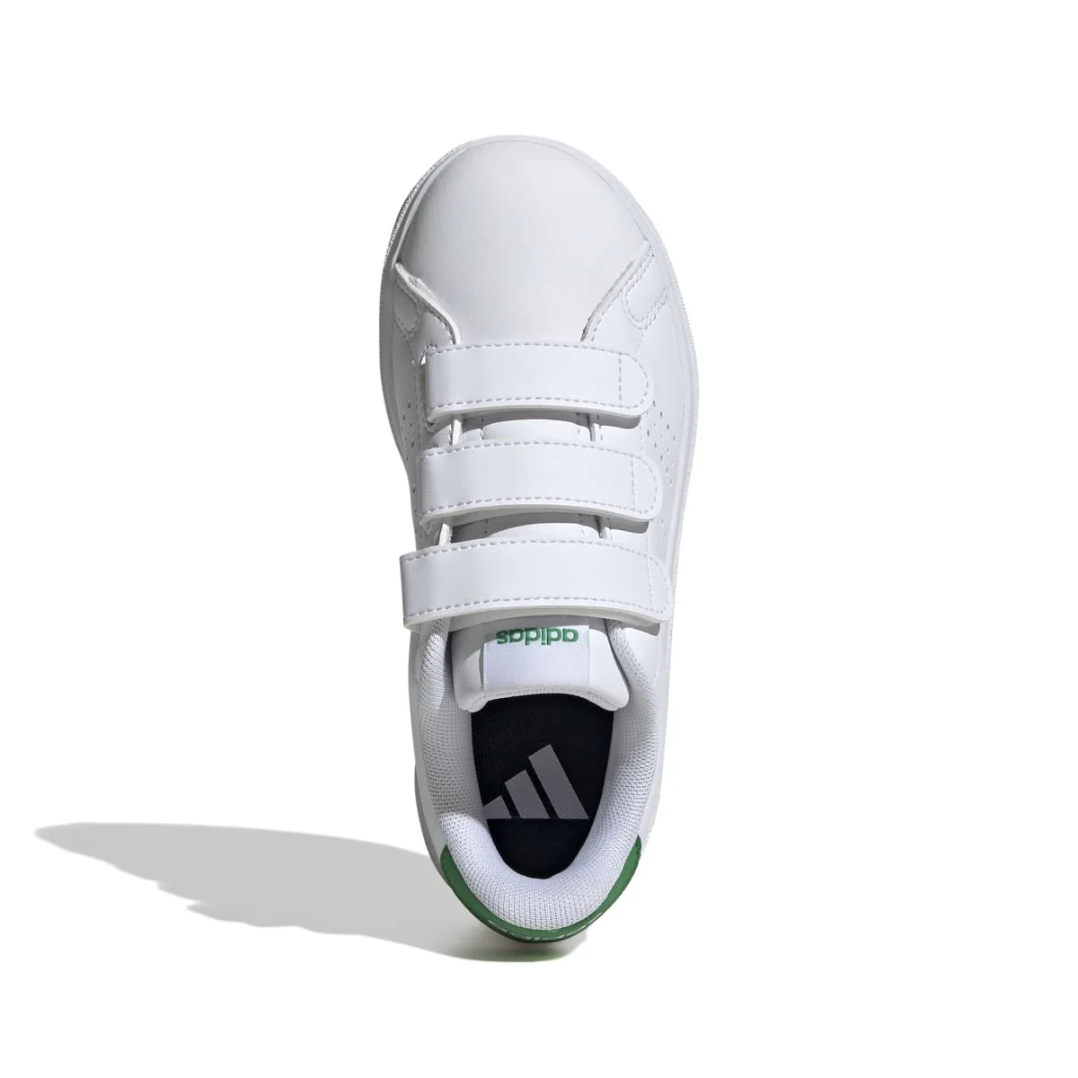 Sneakers da ragazzo bianche con dettagli verdi Advantage Base 2.0 adidas - Image 5