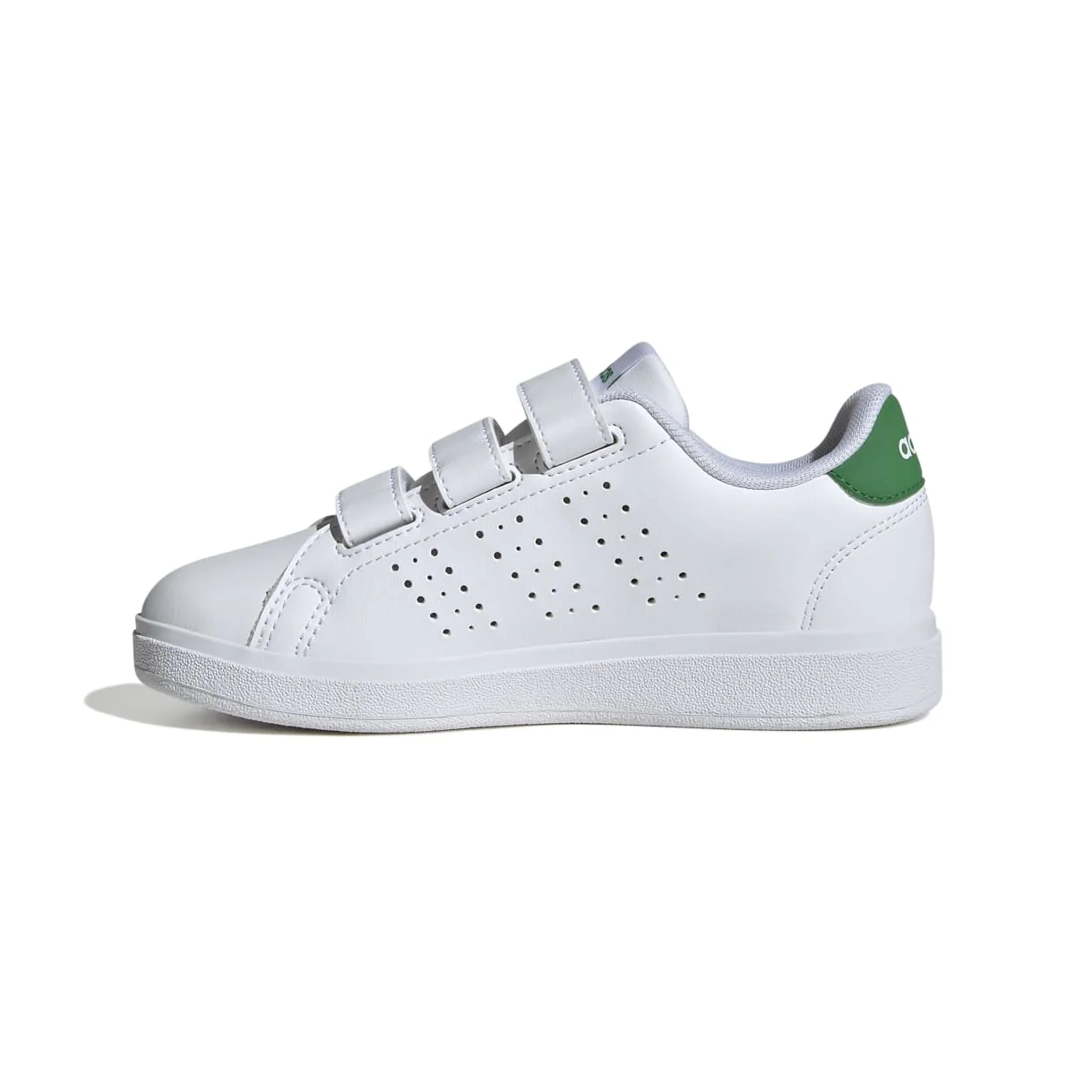 Sneakers da ragazzo bianche con dettagli verdi Advantage Base 2.0 adidas - Image 7