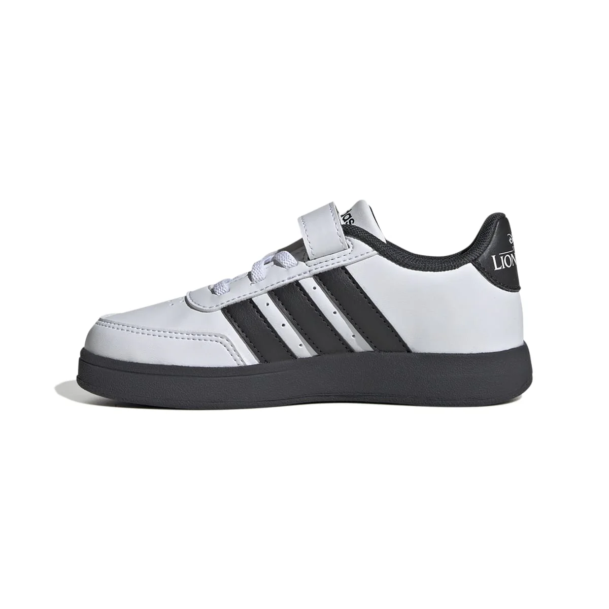 Sneakers da ragazzo bianche e nere con stampe Re Leone adidas Breaknet LionKing - Image 7