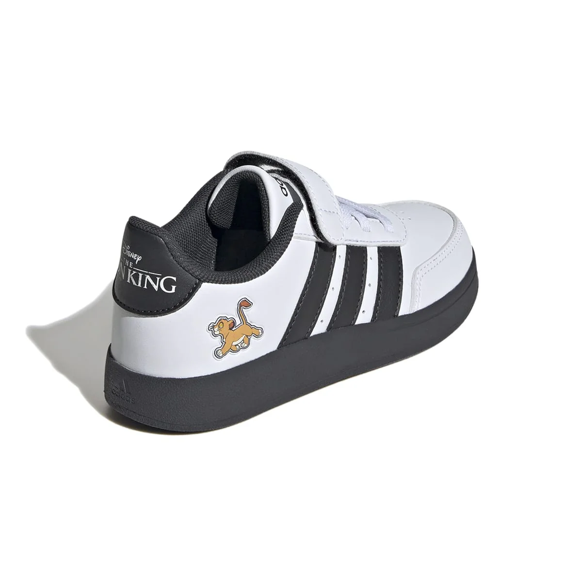 Sneakers da ragazzo bianche e nere con stampe Re Leone adidas Breaknet LionKing - Image 9