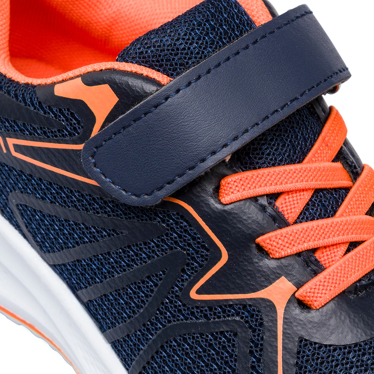 Sneakers da ragazzo blu con dettagli arancioni Jog - Image 5