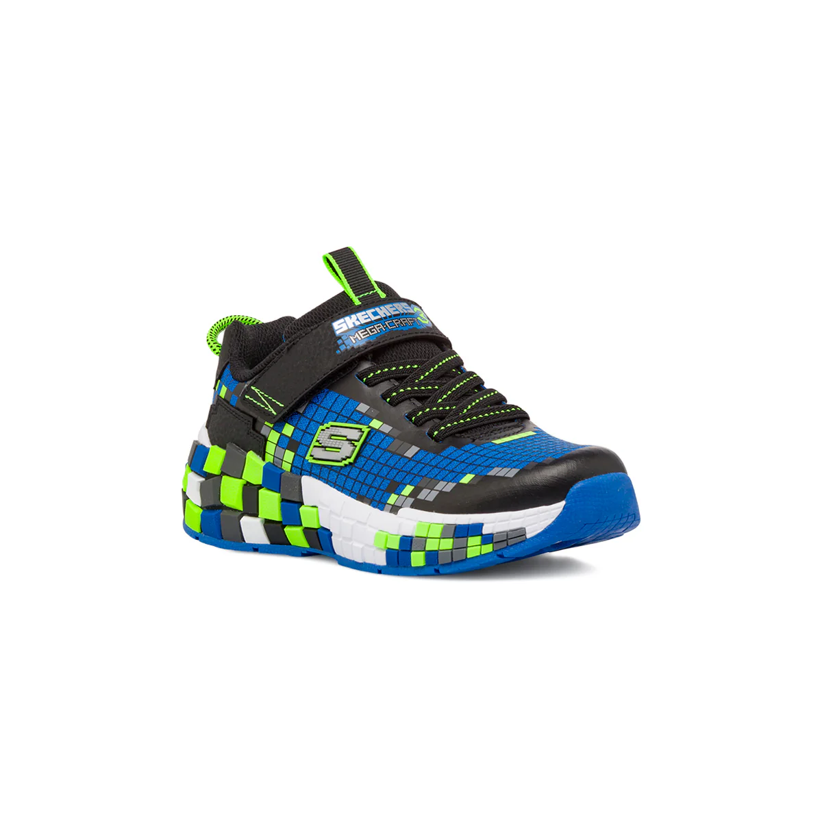 Sneakers da ragazzo blu con dettagli in gomma Skechers Mega Craft - Image 2
