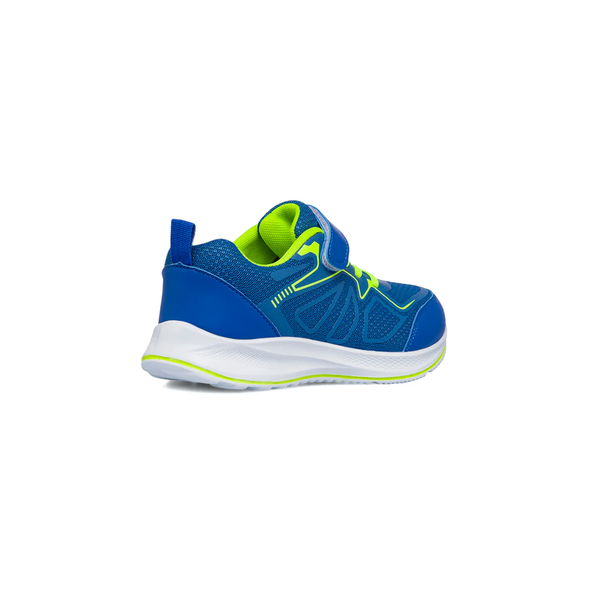 Sneakers da ragazzo blu con dettagli verde lime Jog - Image 3