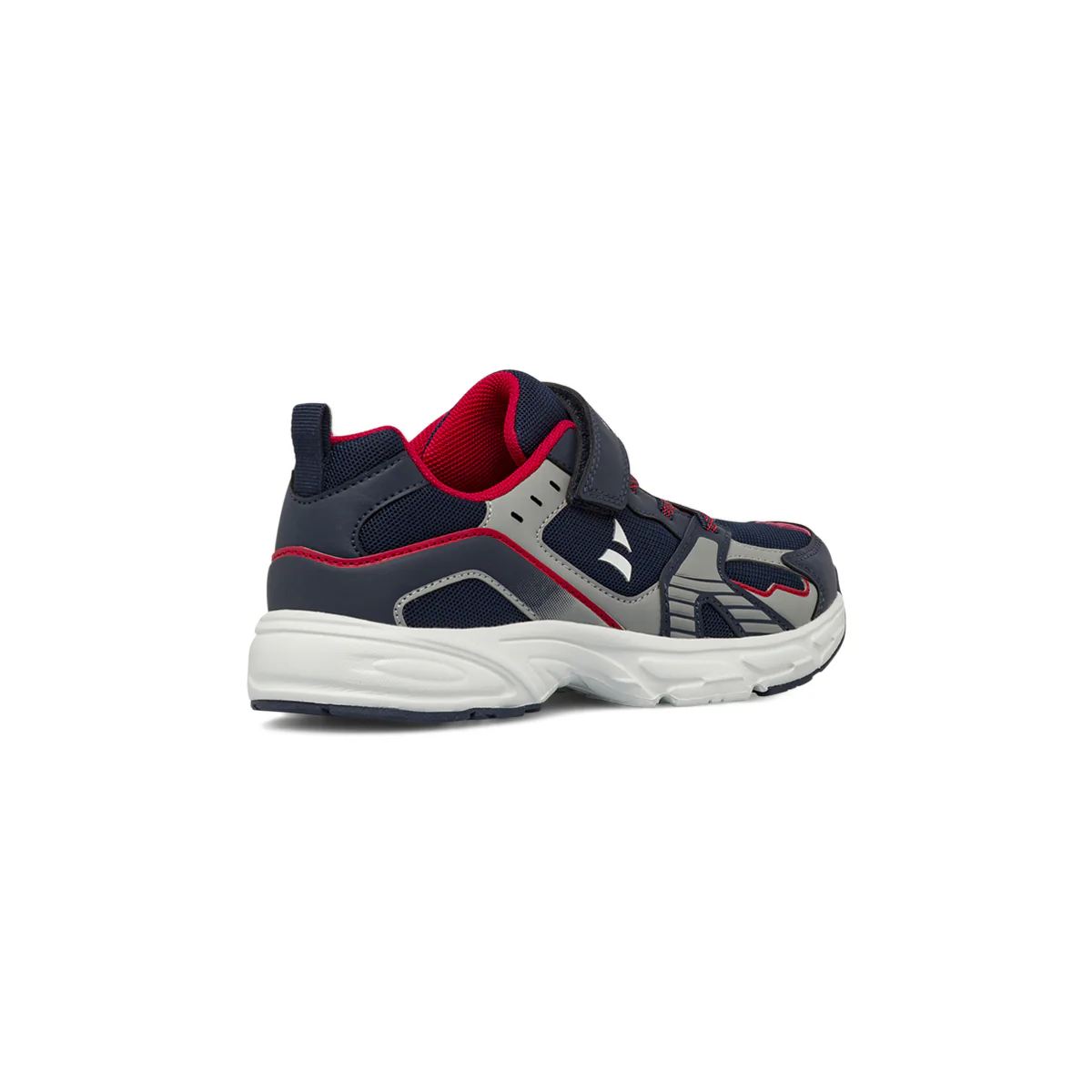 Sneakers da Ragazzo blu con inserti grigi e rossi e strappo Navigare - Image 3