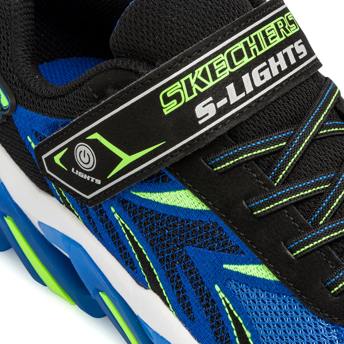 Sneakers da ragazzo blu e nere con luci Skechers Mega Surge 2.0 - Image 4
