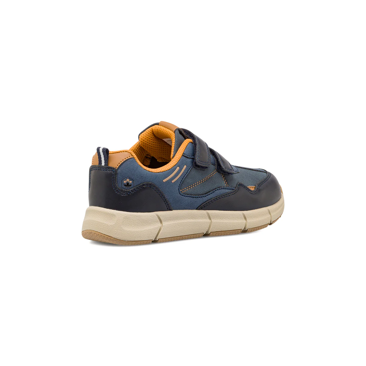 Sneakers da Ragazzo blu Lumberjack con strappi a velcro e inserti ocra - Image 3