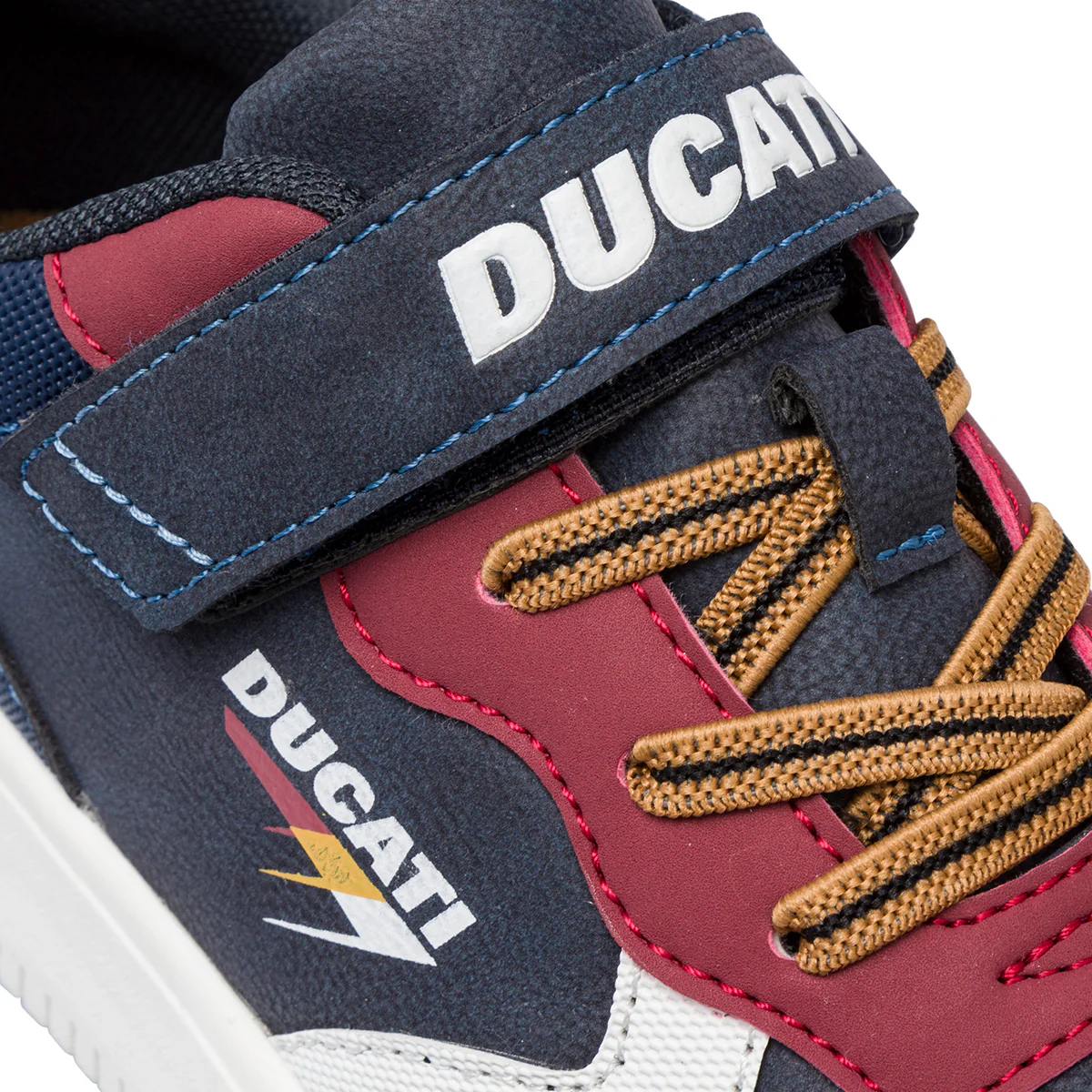 Sneakers da ragazzo blu navy con logo Ducati - Image 5