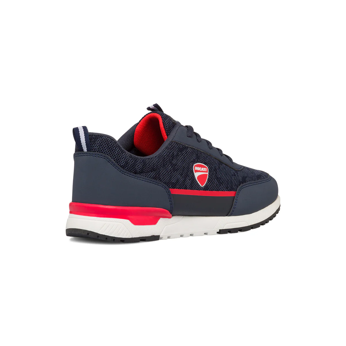 Sneakers da ragazzo blu navy con logo laterale Ducati - Image 3