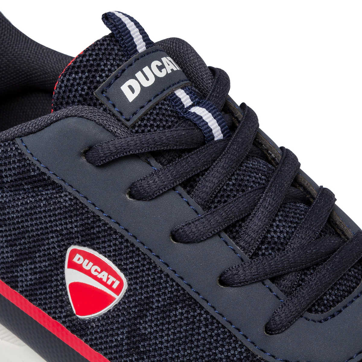 Sneakers da ragazzo blu navy con logo laterale Ducati - Image 6