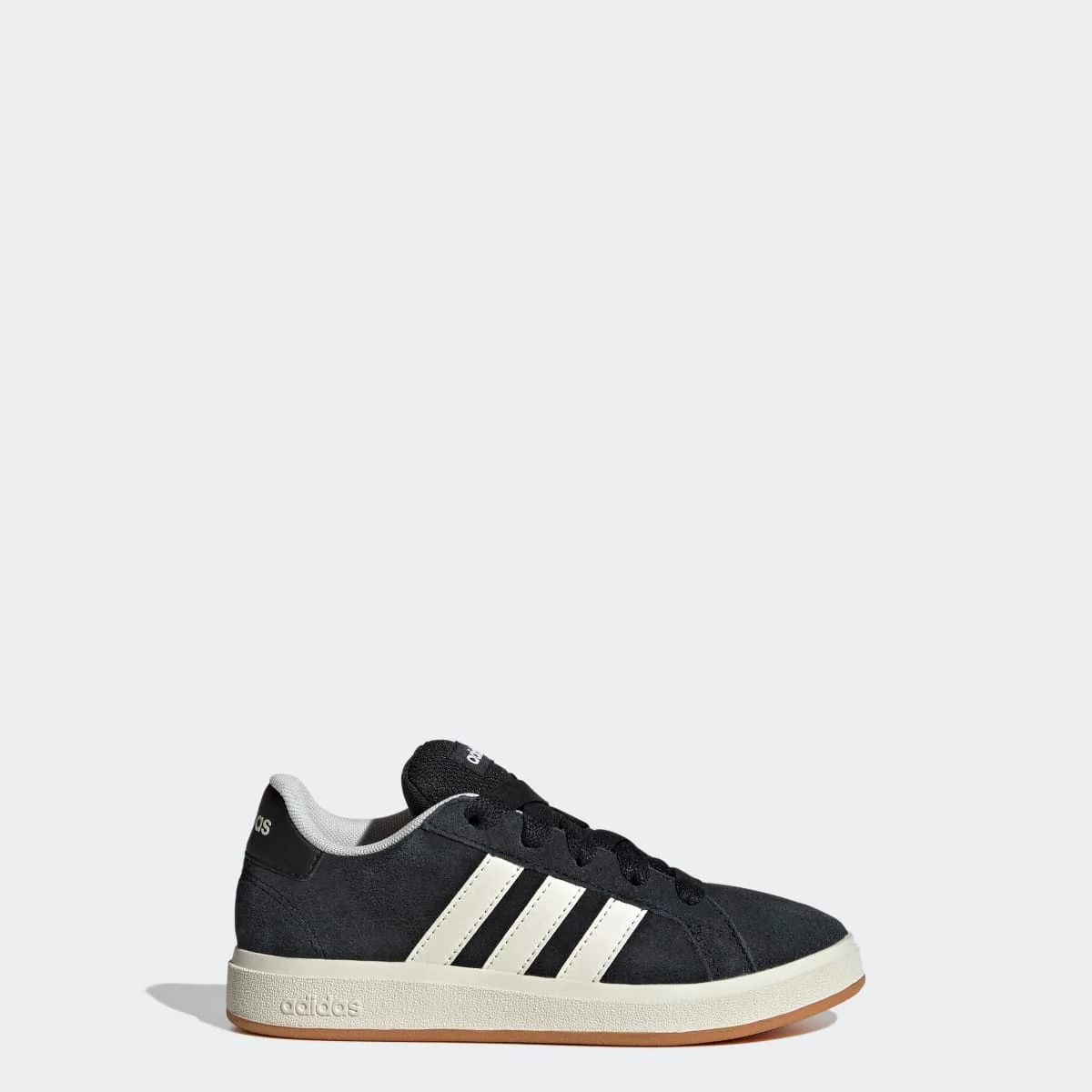 Sneakers da ragazzo e ragazza nere in pelle effetto scamosciato adidas Grand Court 00s - Image 2
