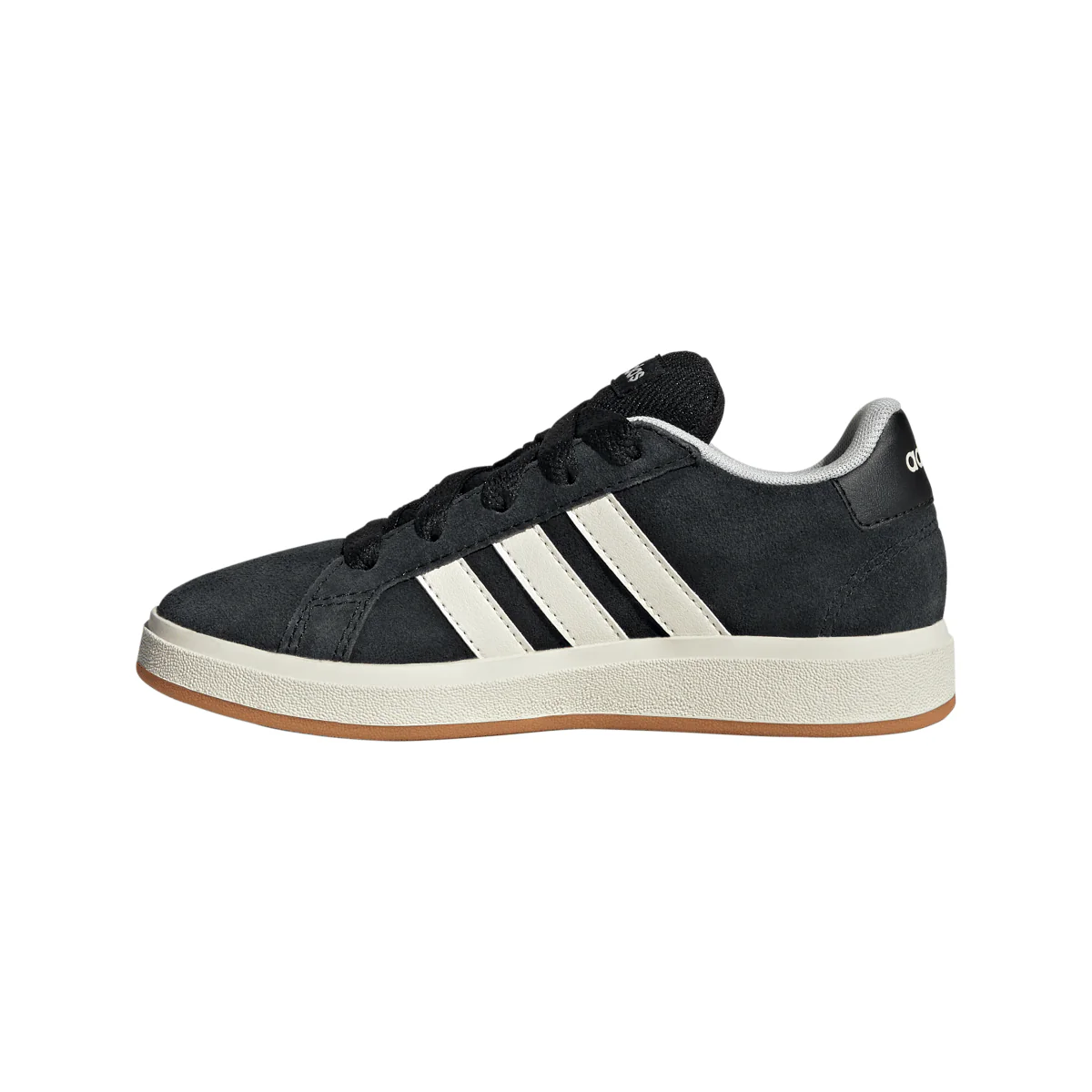 Sneakers da ragazzo e ragazza nere in pelle effetto scamosciato adidas Grand Court 00s - Image 4
