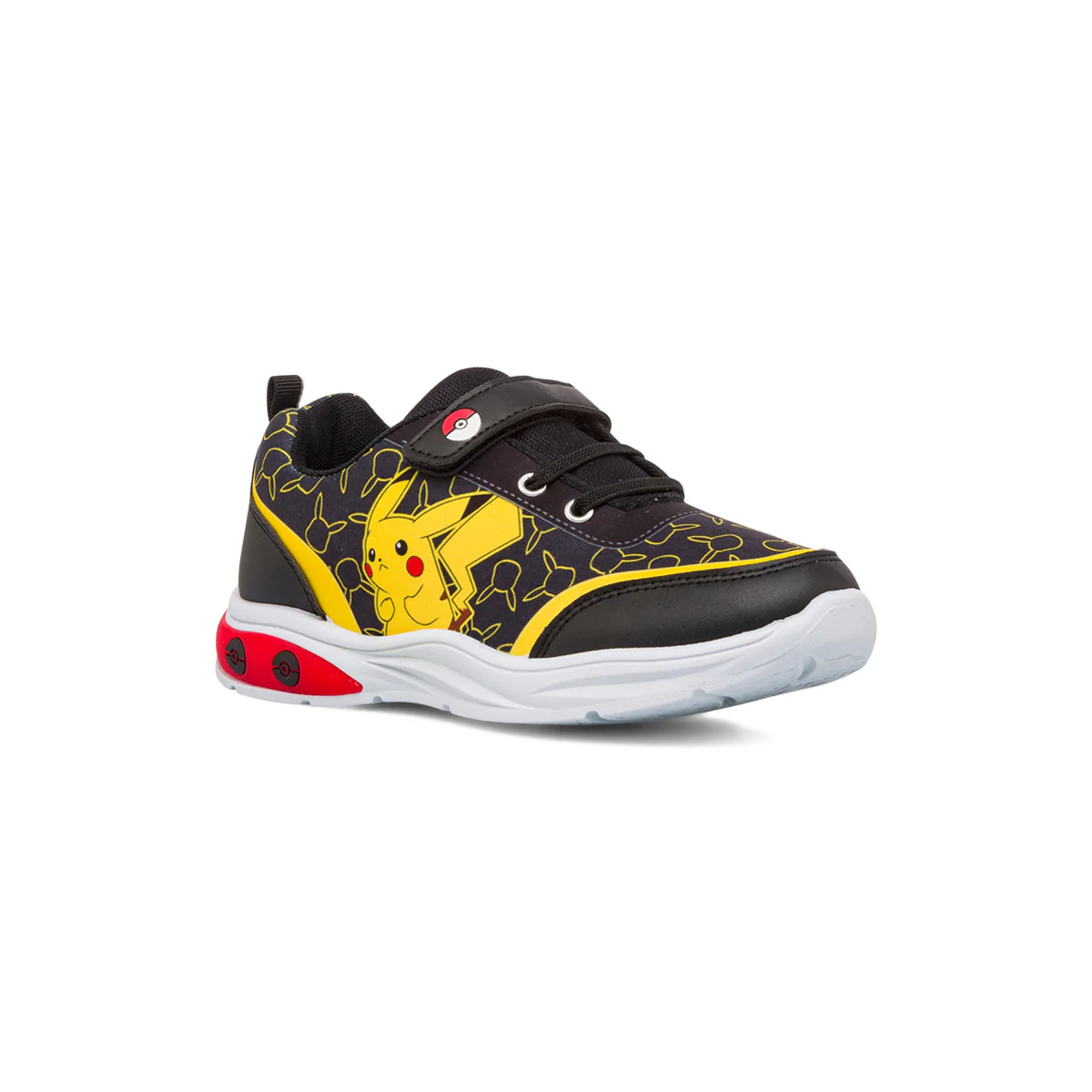 Sneakers da ragazzo nere con luci nella suola Pokémon - Image 2
