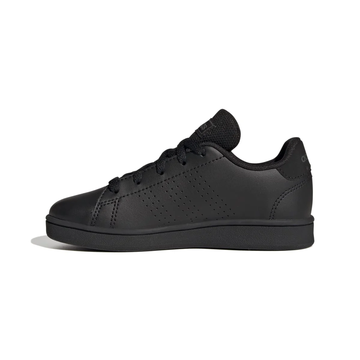 Sneakers da ragazzo nere con strisce traforate adidas Advantage K - Image 4