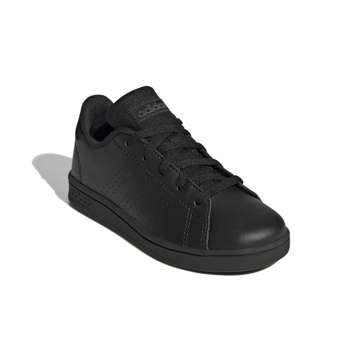 Sneakers da ragazzo nere con strisce traforate adidas Advantage K - Image 5