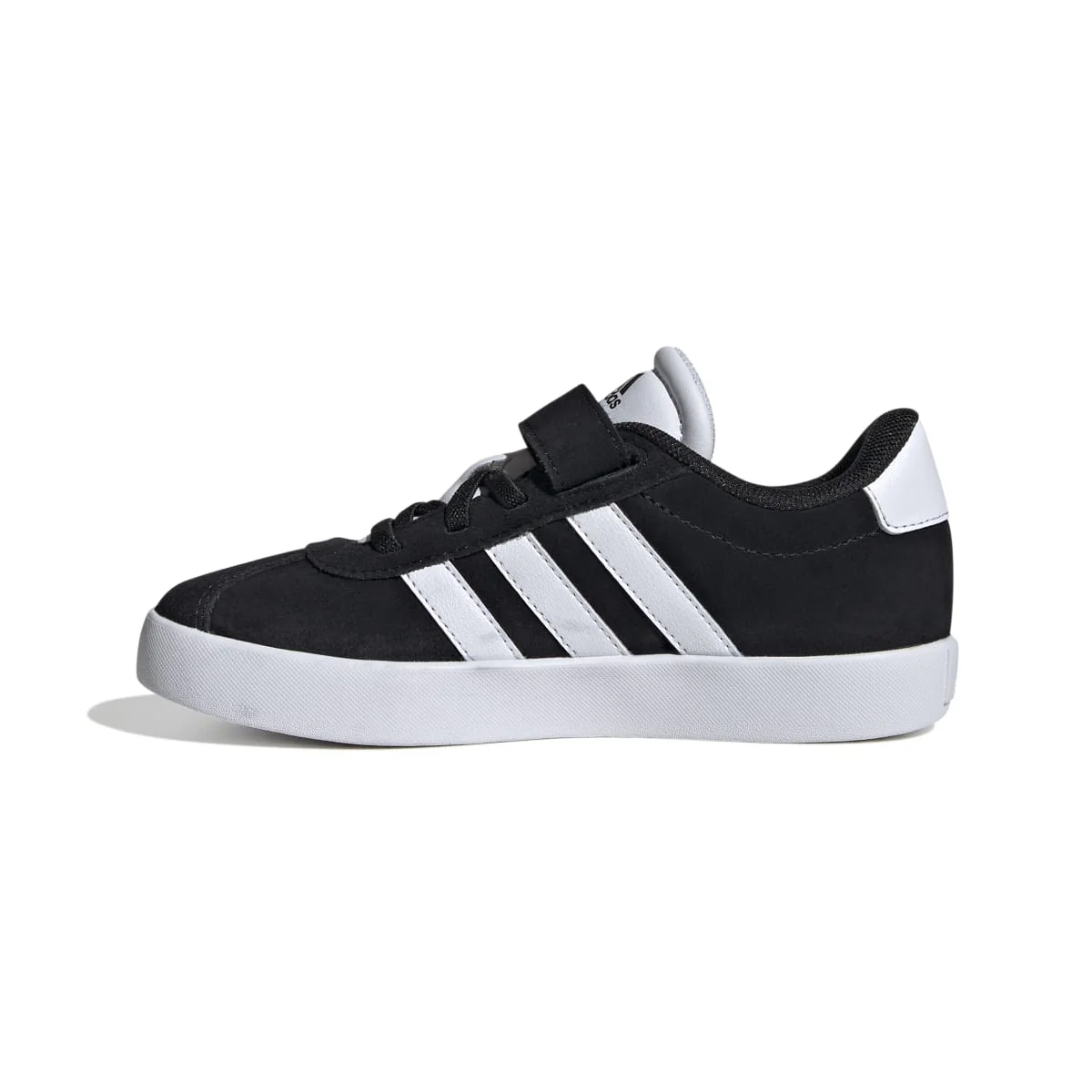 Sneakers da ragazzo nere e bianche con logo adidas VL Court 3.0 - Image 5
