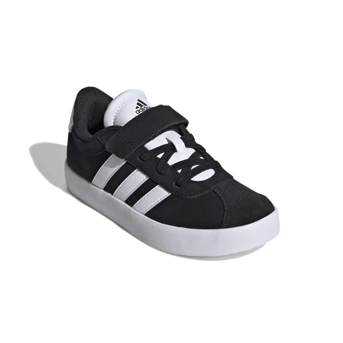 Sneakers da ragazzo nere e bianche con logo adidas VL Court 3.0 - Image 6