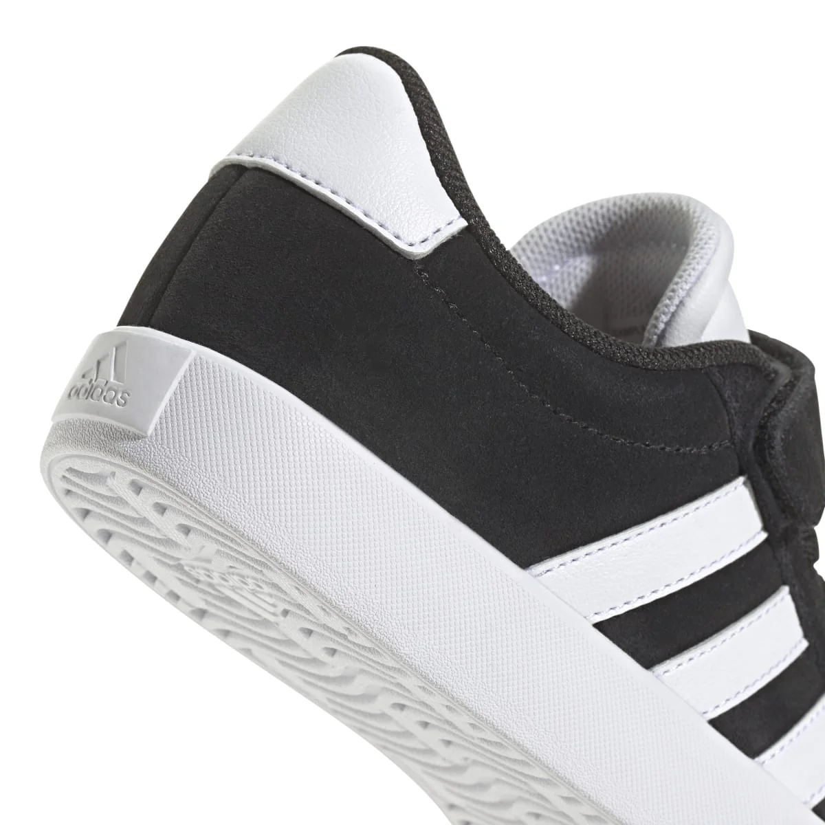 Sneakers da ragazzo nere e bianche con logo adidas VL Court 3.0 - Image 8