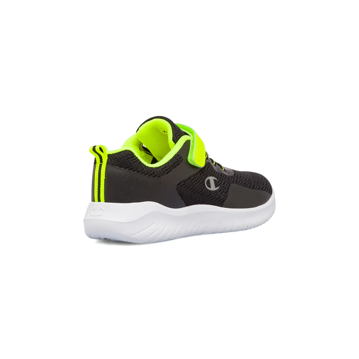 Sneakers da ragazzo nere e giallo fluo Champion Softy Evolve - Image 3