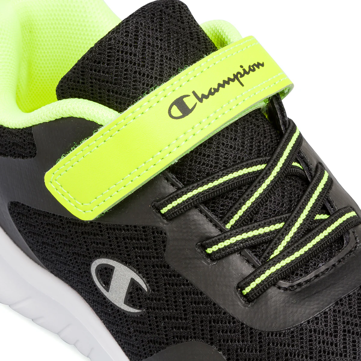 Sneakers da ragazzo nere e giallo fluo Champion Softy Evolve - Image 5