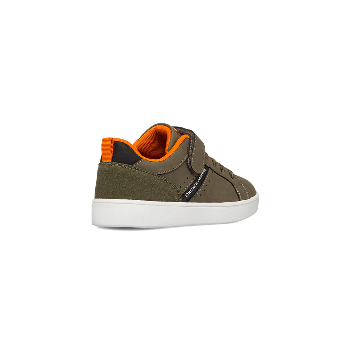 Sneakers da ragazzo verde militare con inserti arancioni Carrera Jeans - Image 3