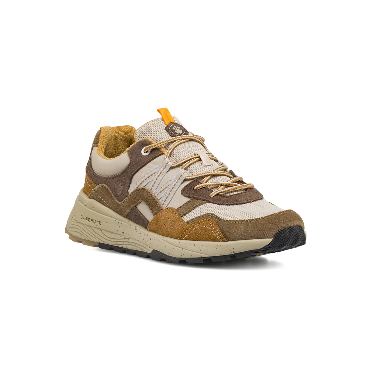 Sneakers da Uomo beige e marrone con effetto suede Lumberjack - Image 2