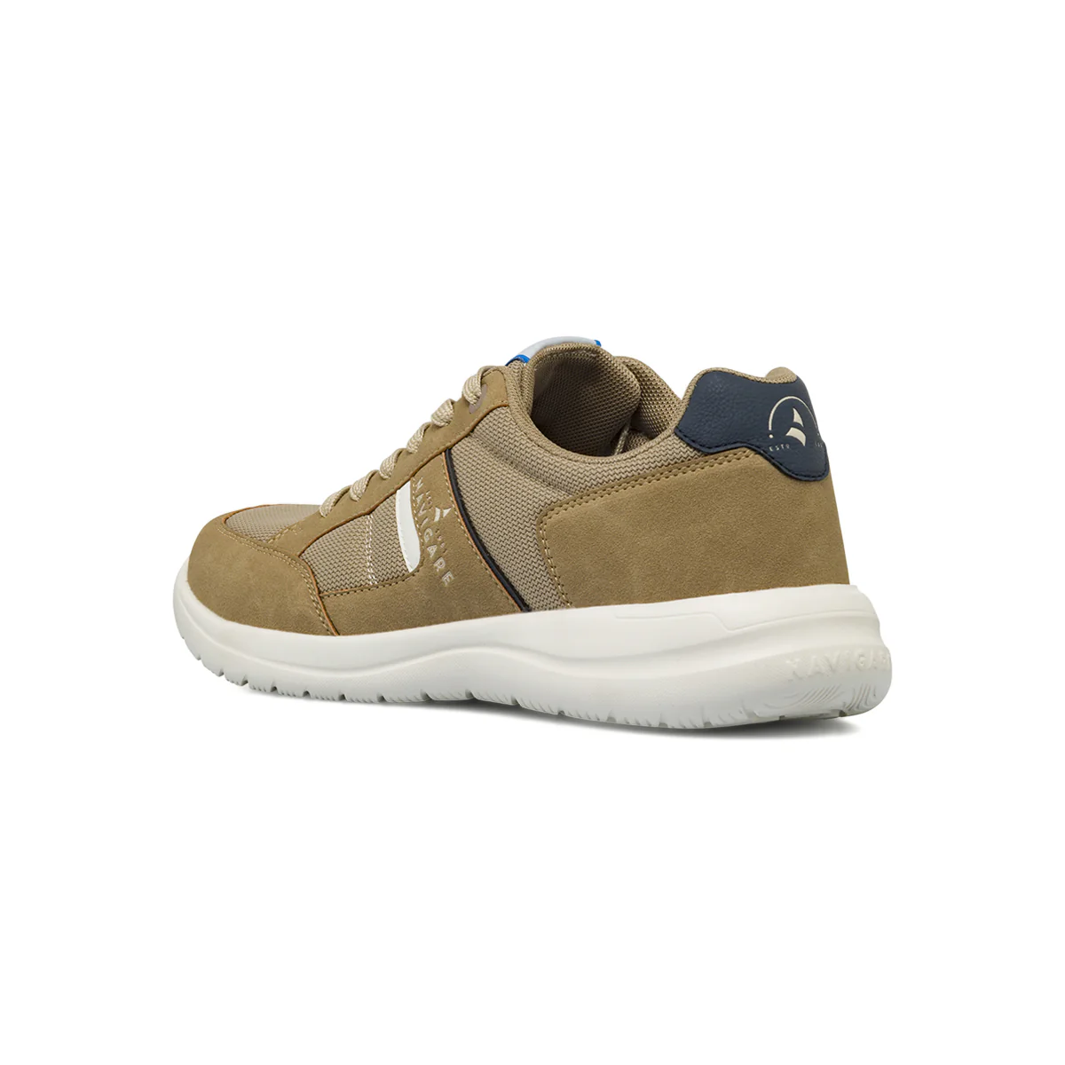 Sneakers da Uomo beige in tessuto ed effetto scamosciato Navigare - Image 3