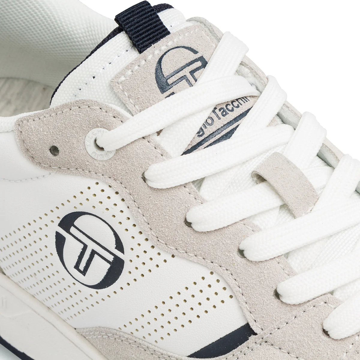 Sneakers da uomo bianche, blu e grigie Sergio Tacchini Pisa - Image 5