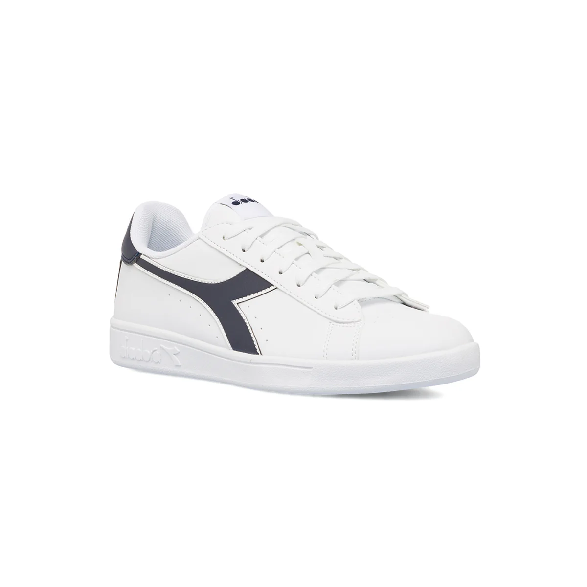 Sneakers da uomo bianche con dettagli blu Diadora Torneo - Image 2
