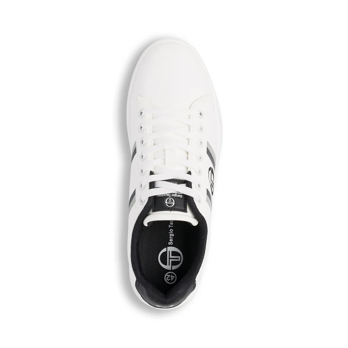 Sneakers da uomo bianche con dettagli blu e grigi Sergio Tacchini Nizza - Image 6