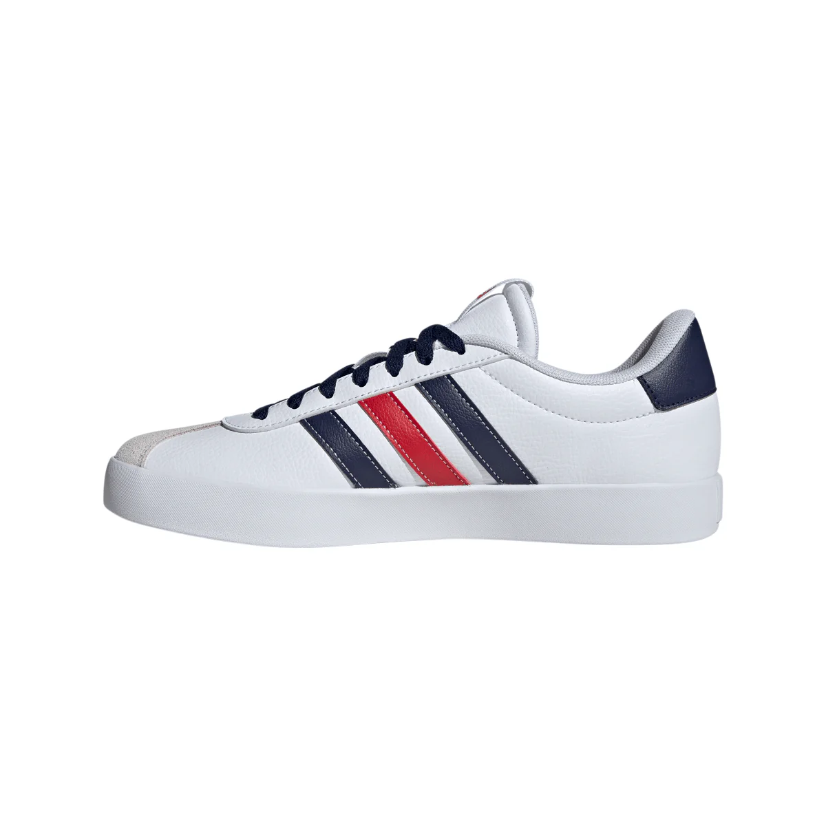 Sneakers da uomo bianche con dettagli blu e rossi adidas VL Court 3.0 - Image 9