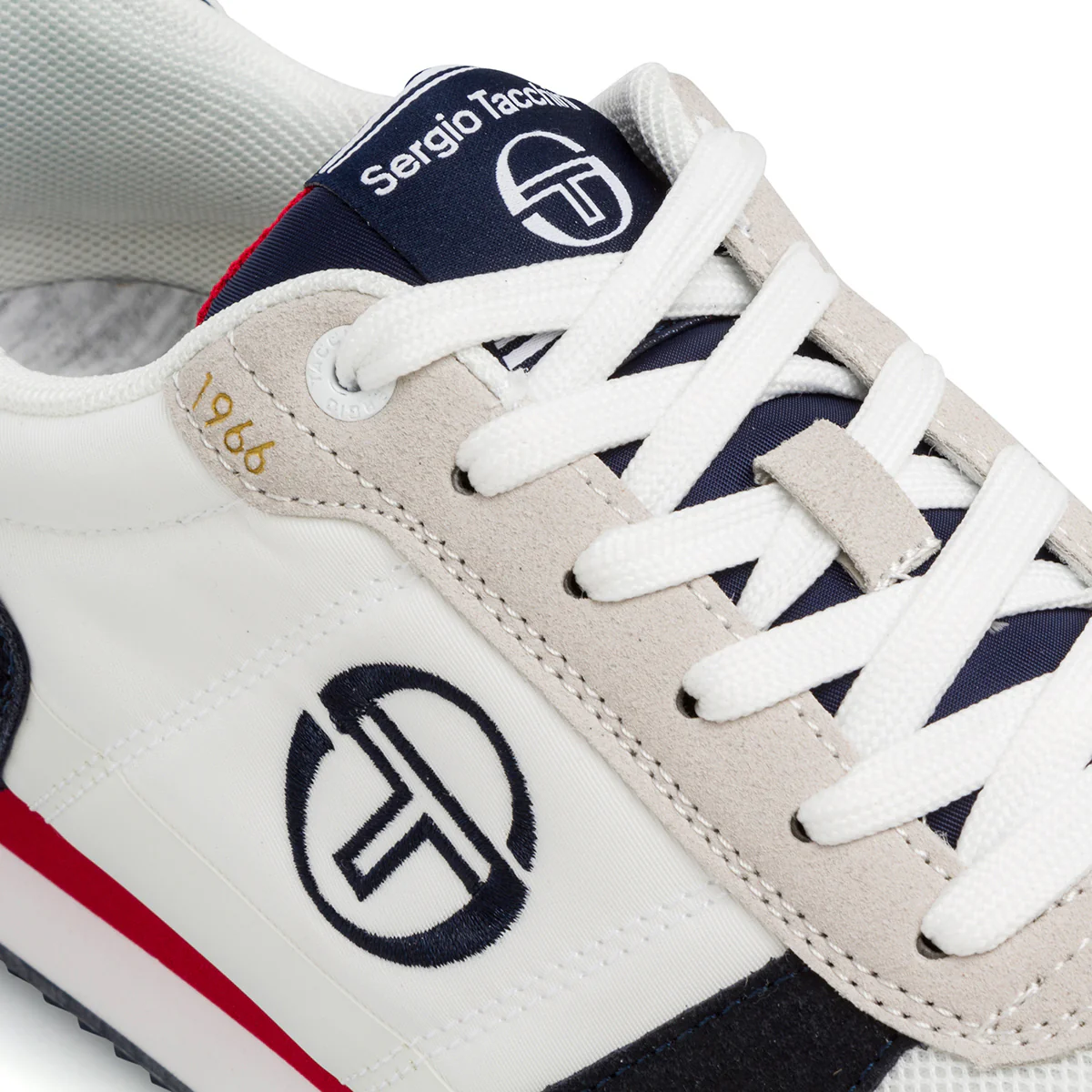 Sneakers da uomo bianche con dettagli blu e rossi Sergio Tacchini Bergamo - Image 5