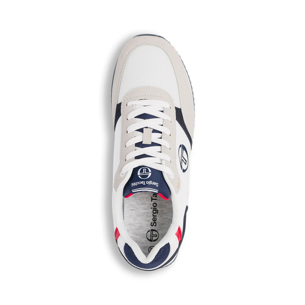 Sneakers da uomo bianche con dettagli blu e rossi Sergio Tacchini Bergamo - Image 6