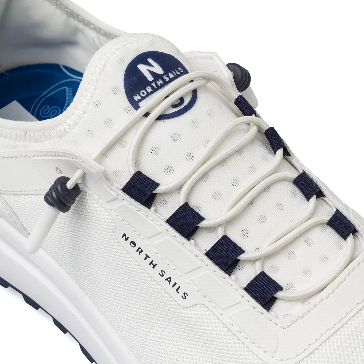 Sneakers da uomo bianche con dettagli blu navy North Sails - Image 4