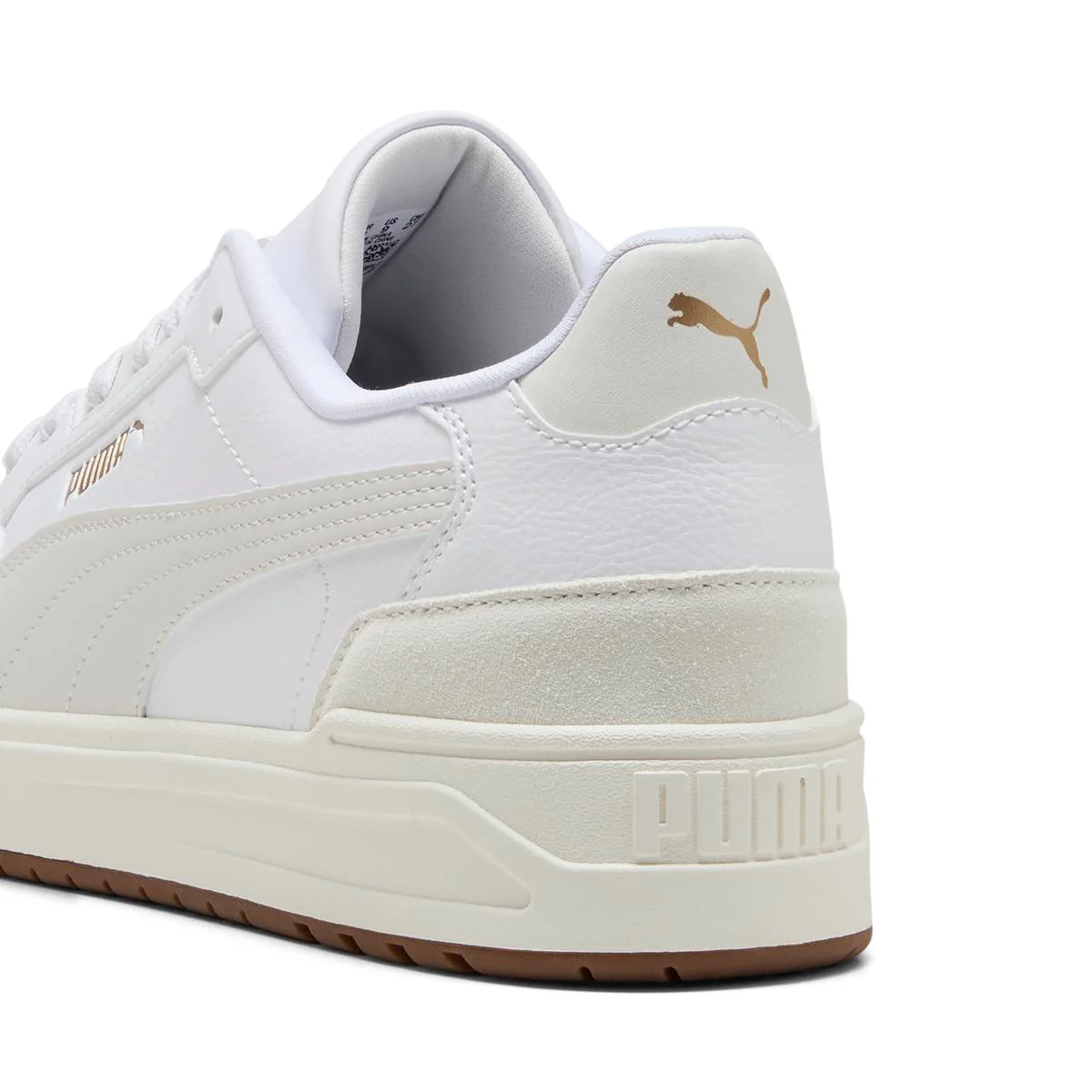 Sneakers da Uomo bianche con logo dorato Puma Shuffle Downtown - Image 4