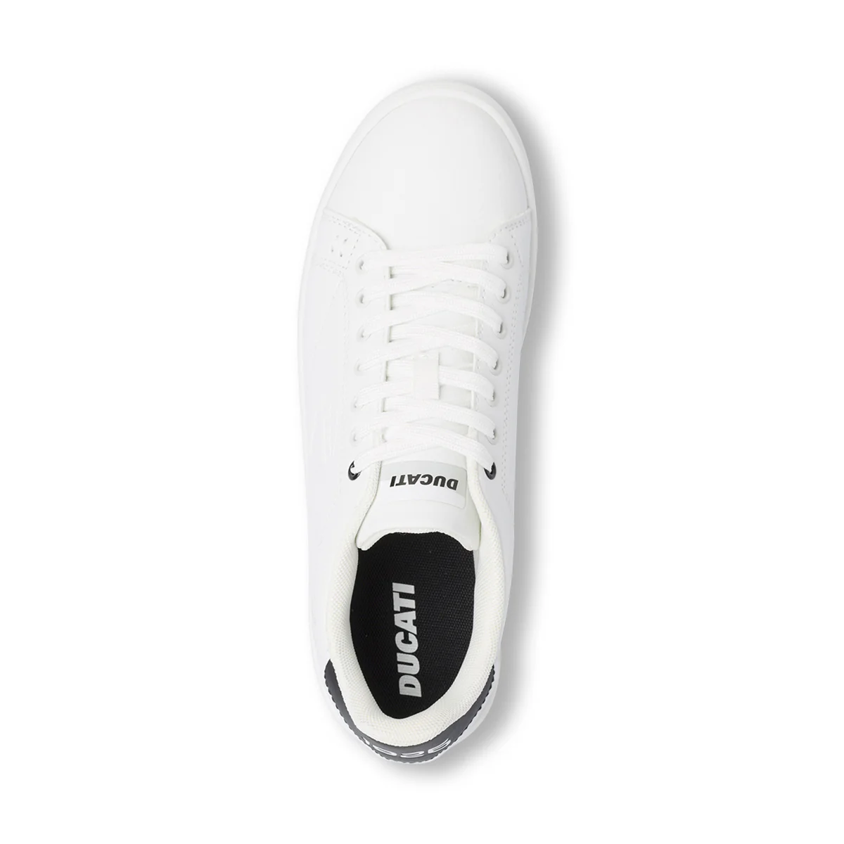Sneakers da uomo bianche con logo in rilievo Ducati - Image 5