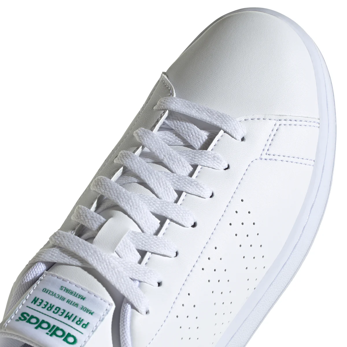Sneakers da uomo bianche con strisce traforate adidas Advantage - Image 8